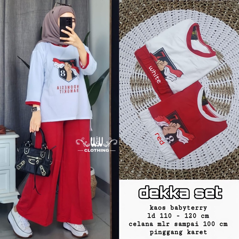 DEKKA • GARDA SET Kulot ORI W&amp;W | Edisi Kemerdekaan