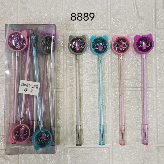 

pen gel kepala tikus gliter isi 12 GLY79