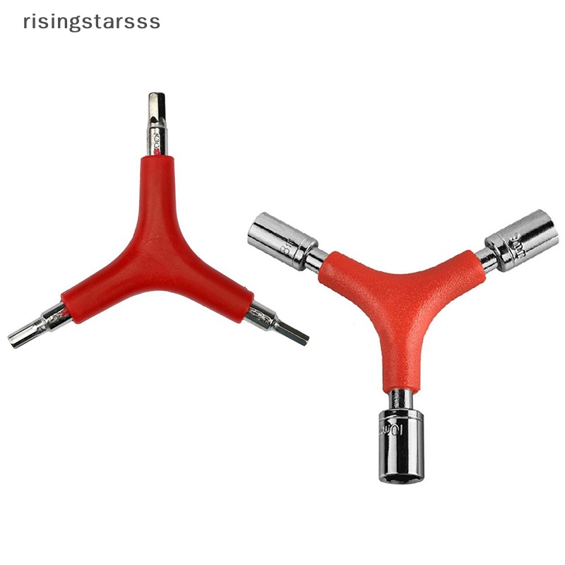 Outdoor Y-Type Bicycle 4-5-6 8-9-10mm Segitiga Hexagon Kunci Sekrup Kunci Pas Spanner Tools New