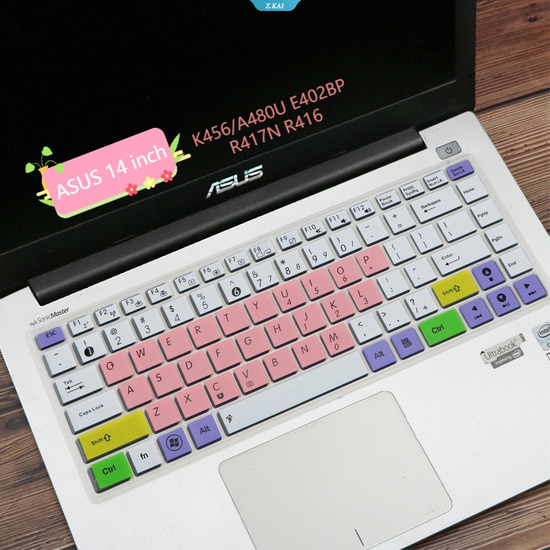 Laptop ASUS 14inch Untuk Model ASUS 14inch K456/A480U E402BP R417N R416 Aksesori Keyboard Komputer Cakupan Penuh Tahan Air Case Pelindung Keyboard Komputer Film [ZK].