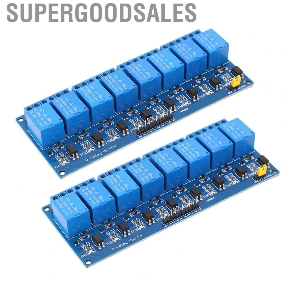 Supergoodsales Relays Board  Wide Application 8 Channel Relay Module Optocoupler Isolation for PIC AVR 51