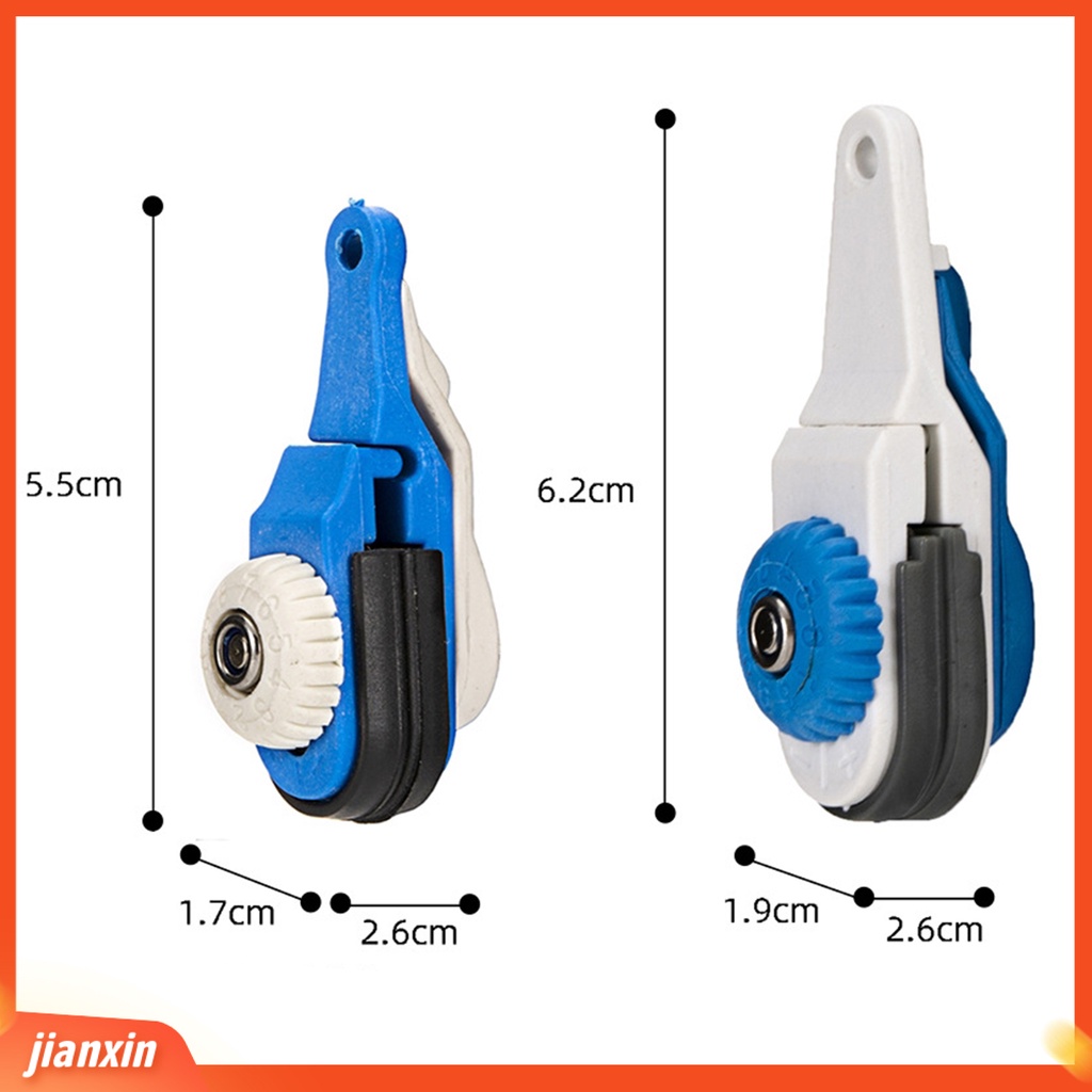 (In Stock) Klip Pancing Dapat Digunakan Kembali Mudah Dengan Cincin Gantung Adjustable Angling Nylon Heavy Tension Troli Memancing Klip Untuk Memancing Di Luar Ruangan
