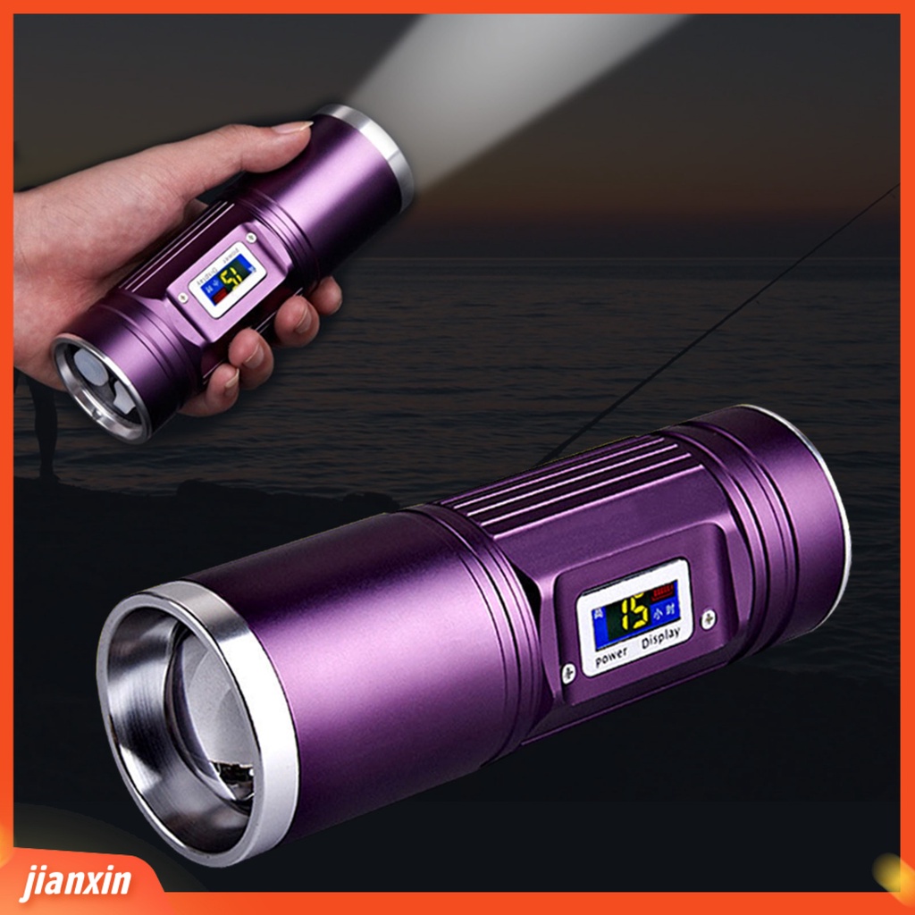 (In Stock) Lampu Pancing Ampuh Tampilan Digital Pengisian USB Lampu Camping Portable Untuk Pecinta Memancing