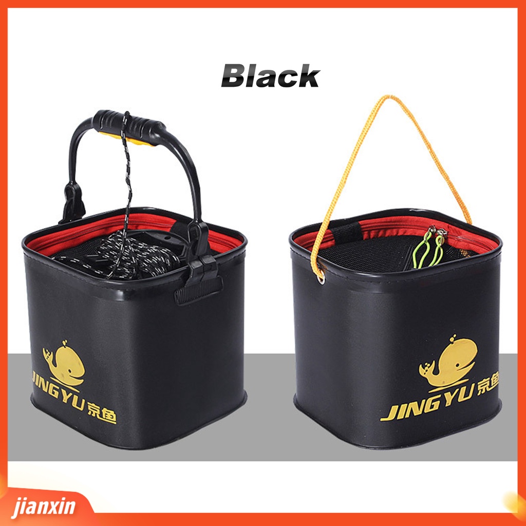 (In Stock) Ember Pancing Lipat Portable Collapsible Multifungsi Wadah Umpan Hidup Ikan Untuk Memancing