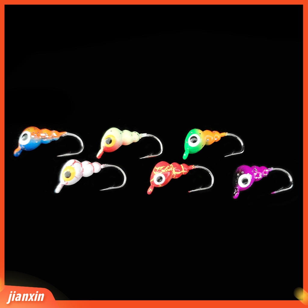 (In Stock) 18Pcs /Set 0.5g /0.8g /1.3g Es Memancing Umpan Berbentuk Semut Efek 3D Hidup Musim Dingin Umpan Buatan Jig Kepala Kait Aksesori Untuk Outdoor