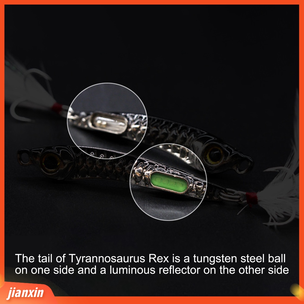 (In Stock) 10g /15g 6cm /6.5cm Piringan Umpan Pancing Gaya Membuat Suara Anti Gores Umpan Jig Cor Panjang 3D Eyes Lure Untuk Outdoor