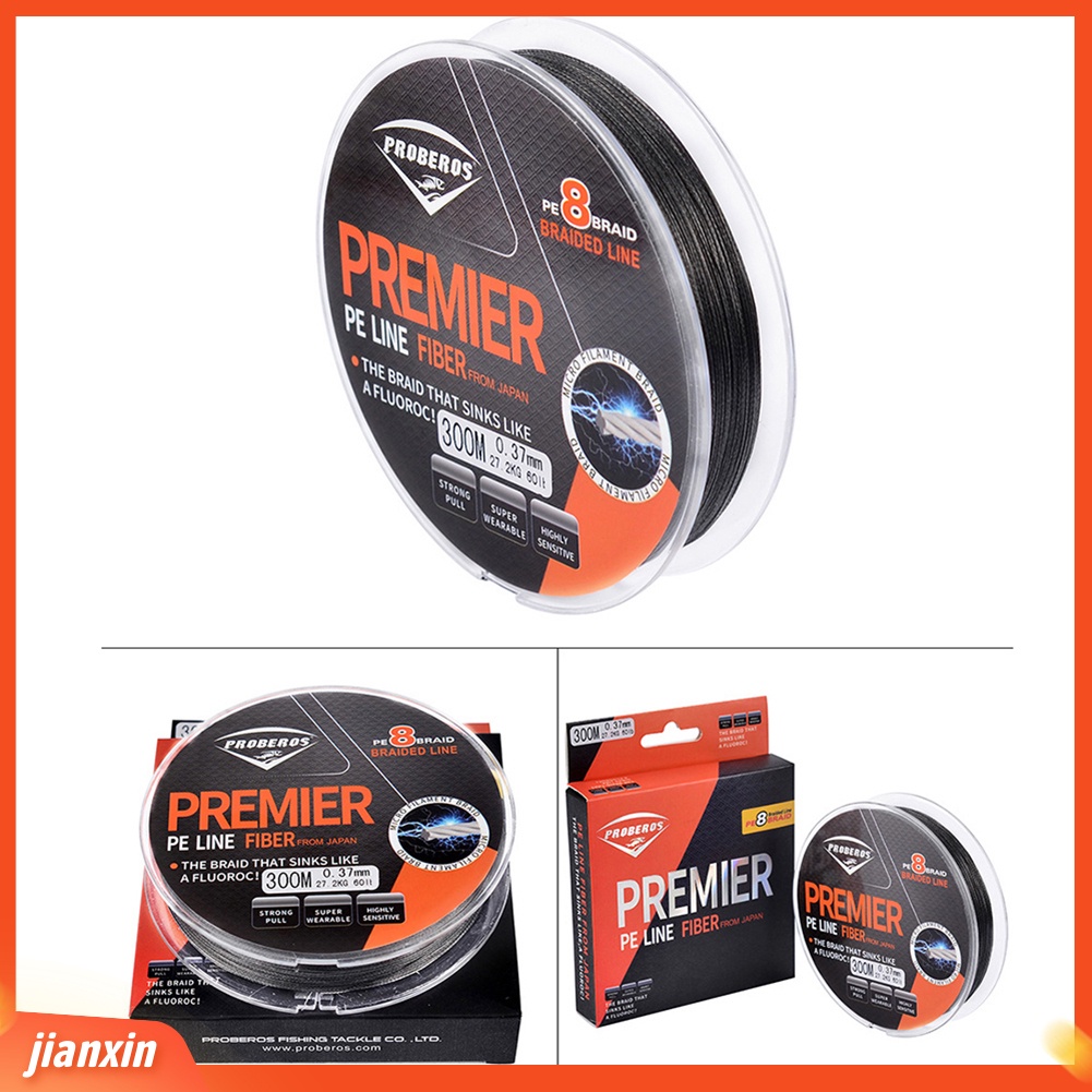 (In Stock) 300M 10-60LB PE Menenun 8helai Tali Pancing Outdoor Kepang Super Kuat