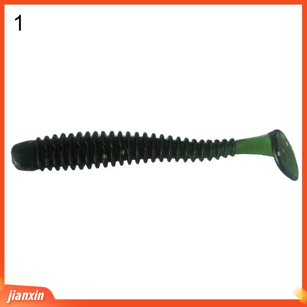 (In Stock) 10Pcs /Set Mini Memancing Buatan Lembut Hidup Umpan Wobbler Cacing Renang Umpan