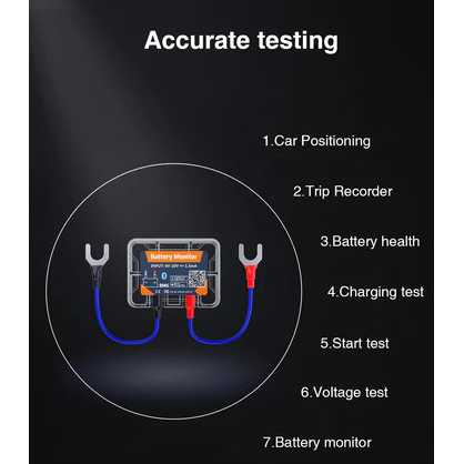 Alat Tester Aki Battery Monitor Digital Car Health Check Bluetooth 4.2 12 V - BM6