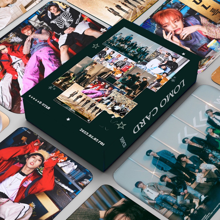 55pcs /box Album Baru STRAY KIDS 5-STAR Photocards Topline Lomo Cards Straykdis Kpop Koleksi Kipas Postcards
