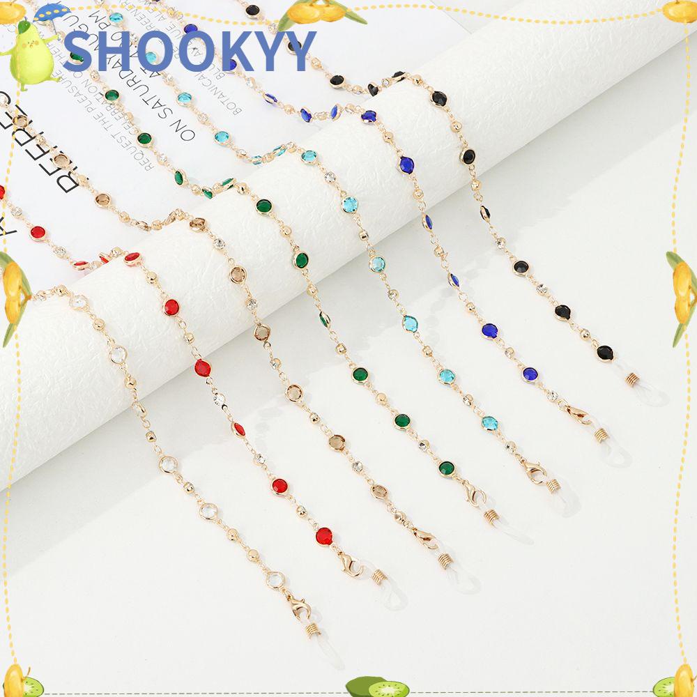 CHOOKYY Rantai Kacamata Fashion Glass Beads Crystal Eye wear Aksesoris