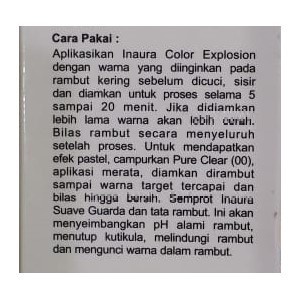 Inaura Color Explosion Inspire 100ml Cat Rambut Tanpa Oxidant &amp; Wangi