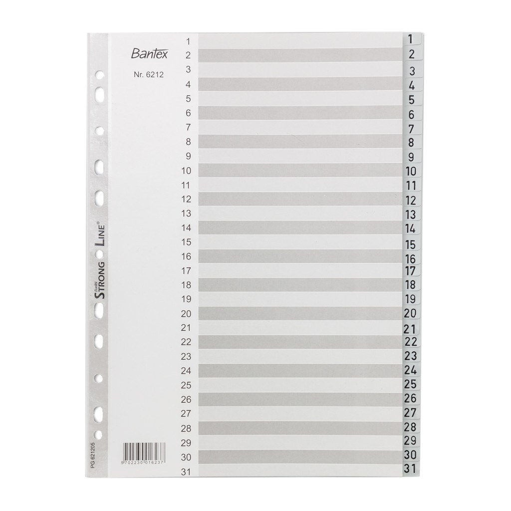 

[Artomas] Bantex Numerical Indexes A4 31 Pages (131 index) 6212 05