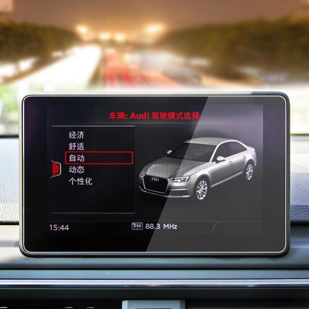 Openmall Mobil GPS Navigasi Tempered Screen Dashboard Display Penutup Pelindung Kaca Instrumen Interior Film Pelindung Untuk Audi A4 B8 A5 8T 2017-2022 I3Y3