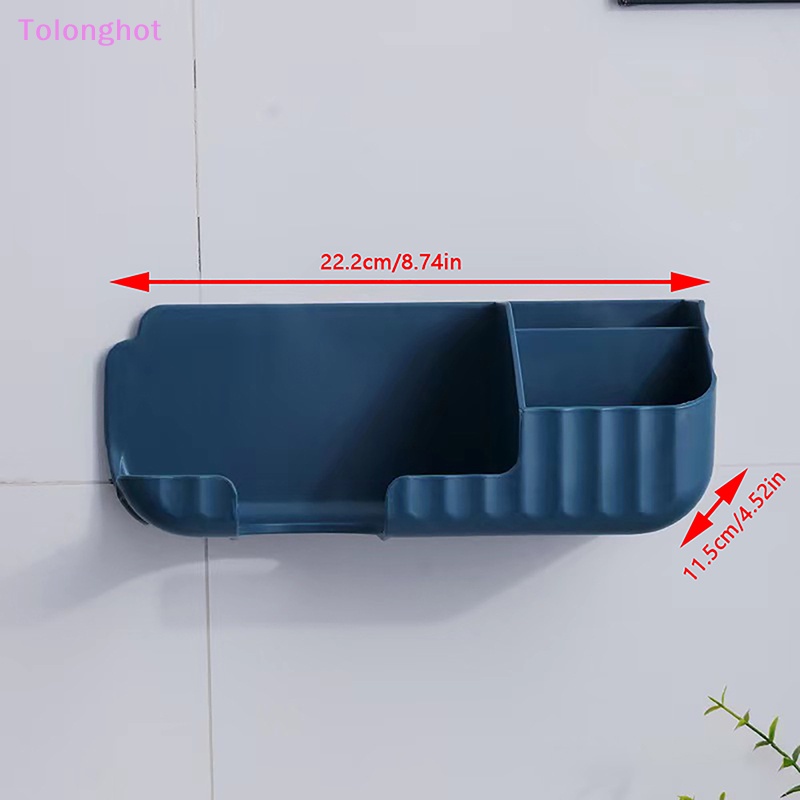 Tolonghot&gt; Hands Free Tempat Pengering Rambut Kotak Penyimpanan Curling Rak Besi Untuk Organizer Kamar Mandi Rak Penyimpanan Aksesoris Kamar Mandi Set Rumah Sumur