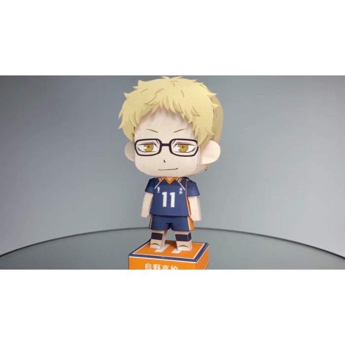 Chibi Kei Tsukishima Haikyu Papercraft