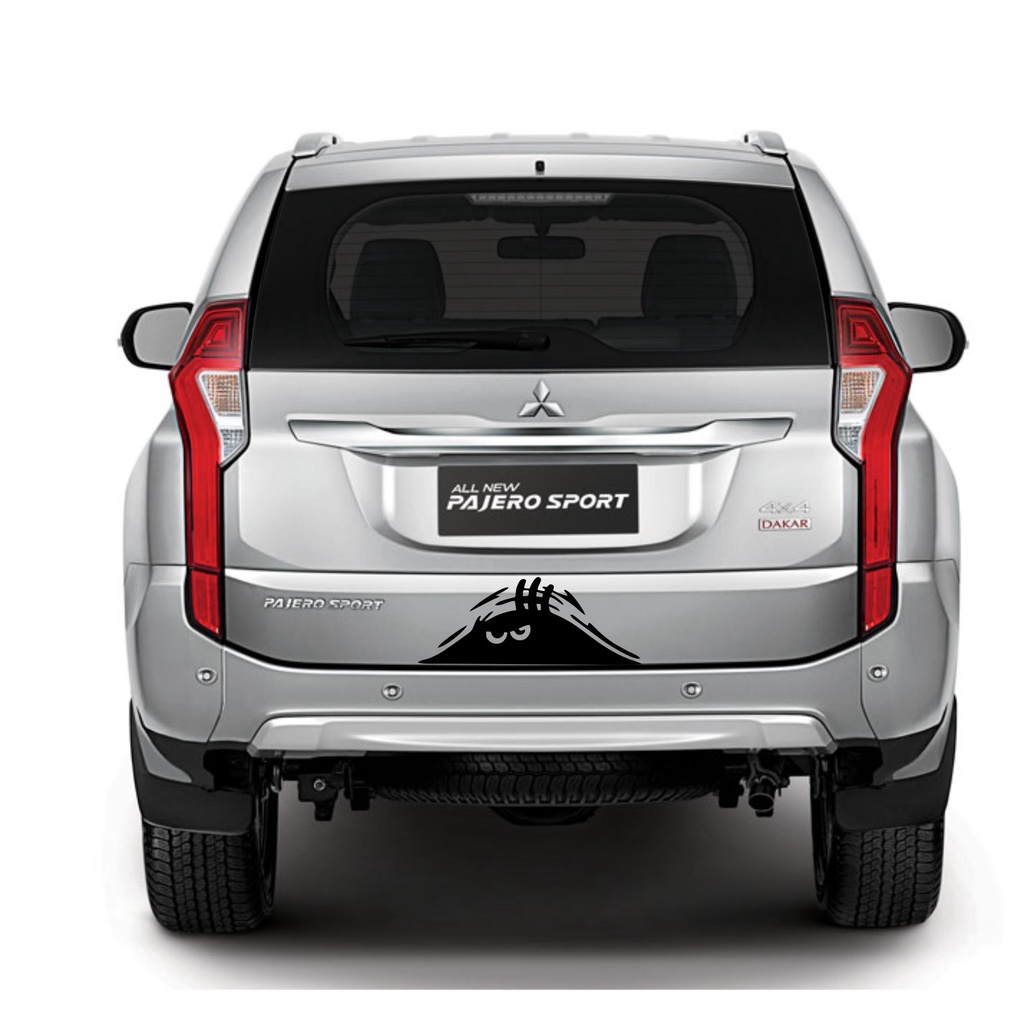 stiker mobil cutting sticker animasi ngintip