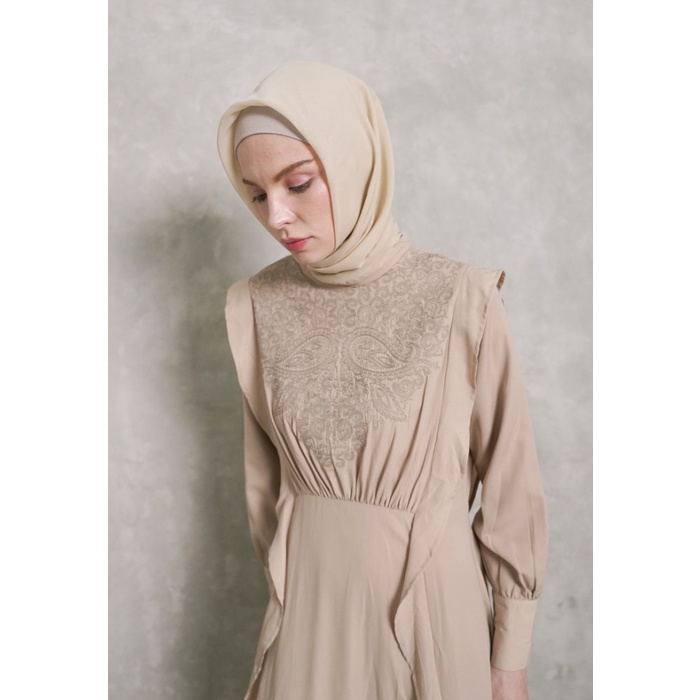 Promo New Style VALINO LADIES GAMIS WANITA COKELAT KHAKI - D-ADEK06-C5 - 14