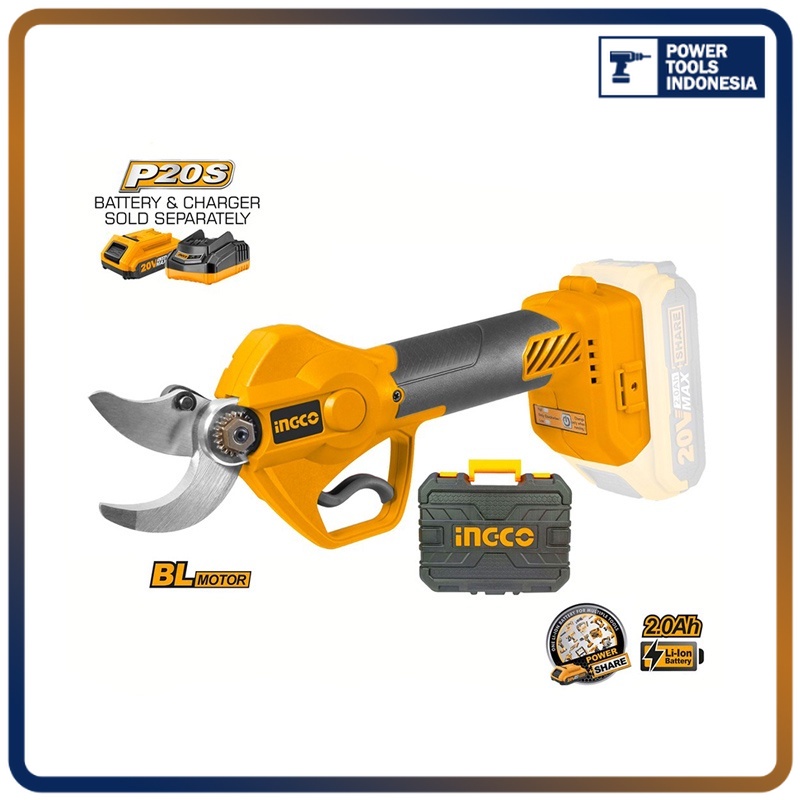 

P20S Brushless Shear INGCO CSSLI2001 - Gunting Dahan Ranting Baterai