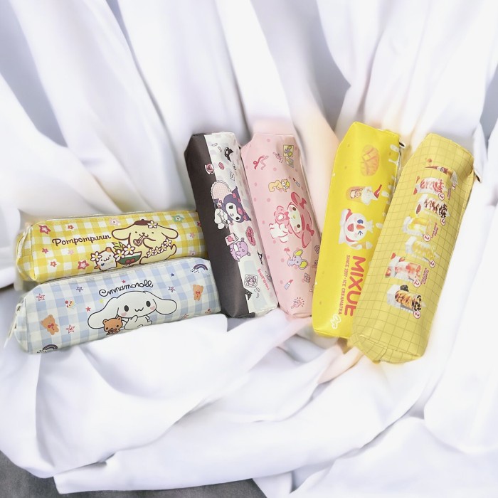 Tempat Pensil Kotak Pencil Case Panjang Kuromi Karakter Lucu Anak