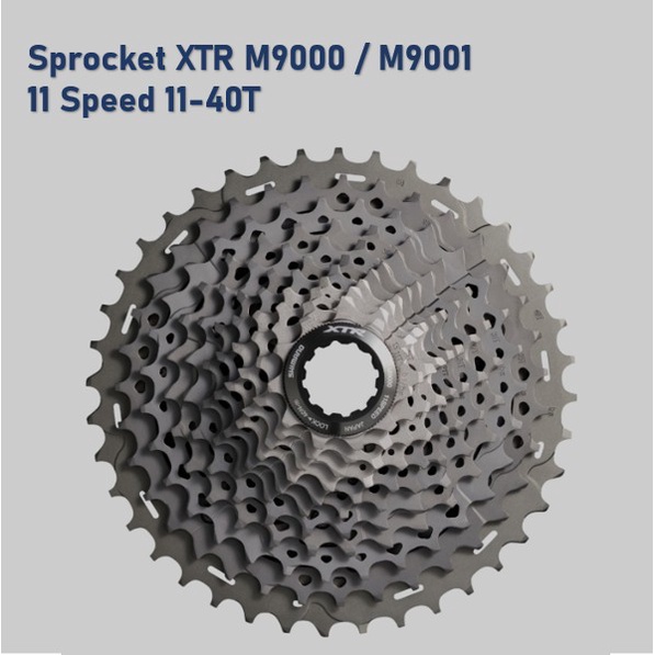 Sprocket Shimano XTR M9000 11 Speed 11-40T Cassette Sproket
