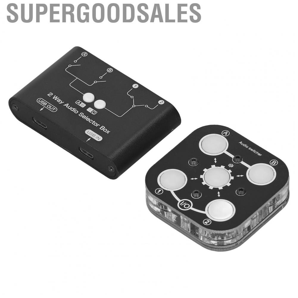 Supergoodsales 2 Way Selector Box Split Type USB Powered  Interference Splitte Mixer