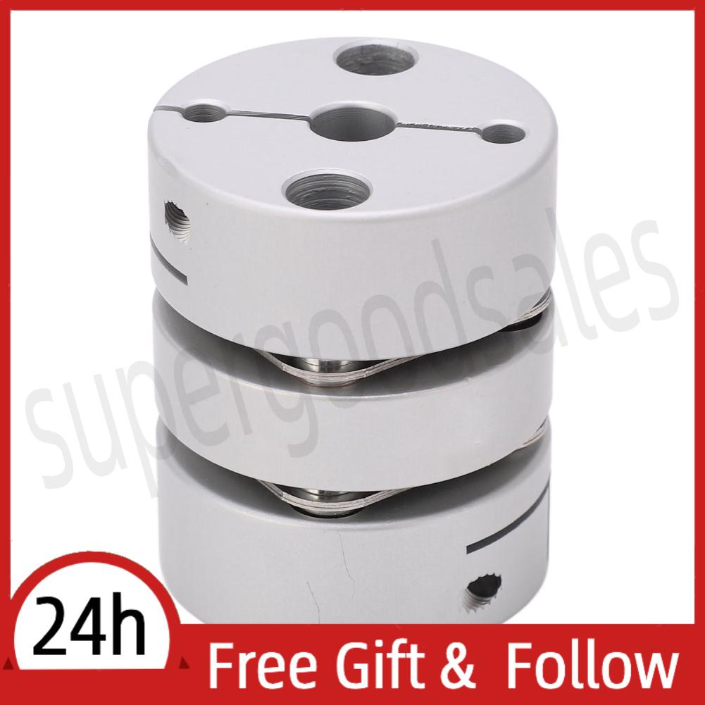 Supergoodsales Shaft Coupler Aluminum Alloy Hub  Double Coupling for Encoder