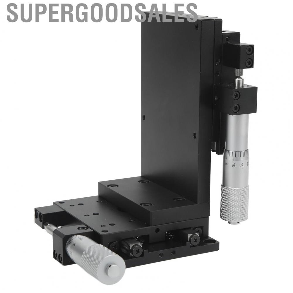 Supergoodsales Slide Table  Anodized Exterior Reliable Manual Linear Stage Aluminum Alloy for Optical Fiber Coupling Mechanical Equipment Positioning