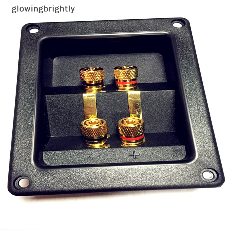 [glowingbrightly] Konektor Cup Terminal 266bagian Express Gold Banana Jacks Recessed Speaker Box TFX