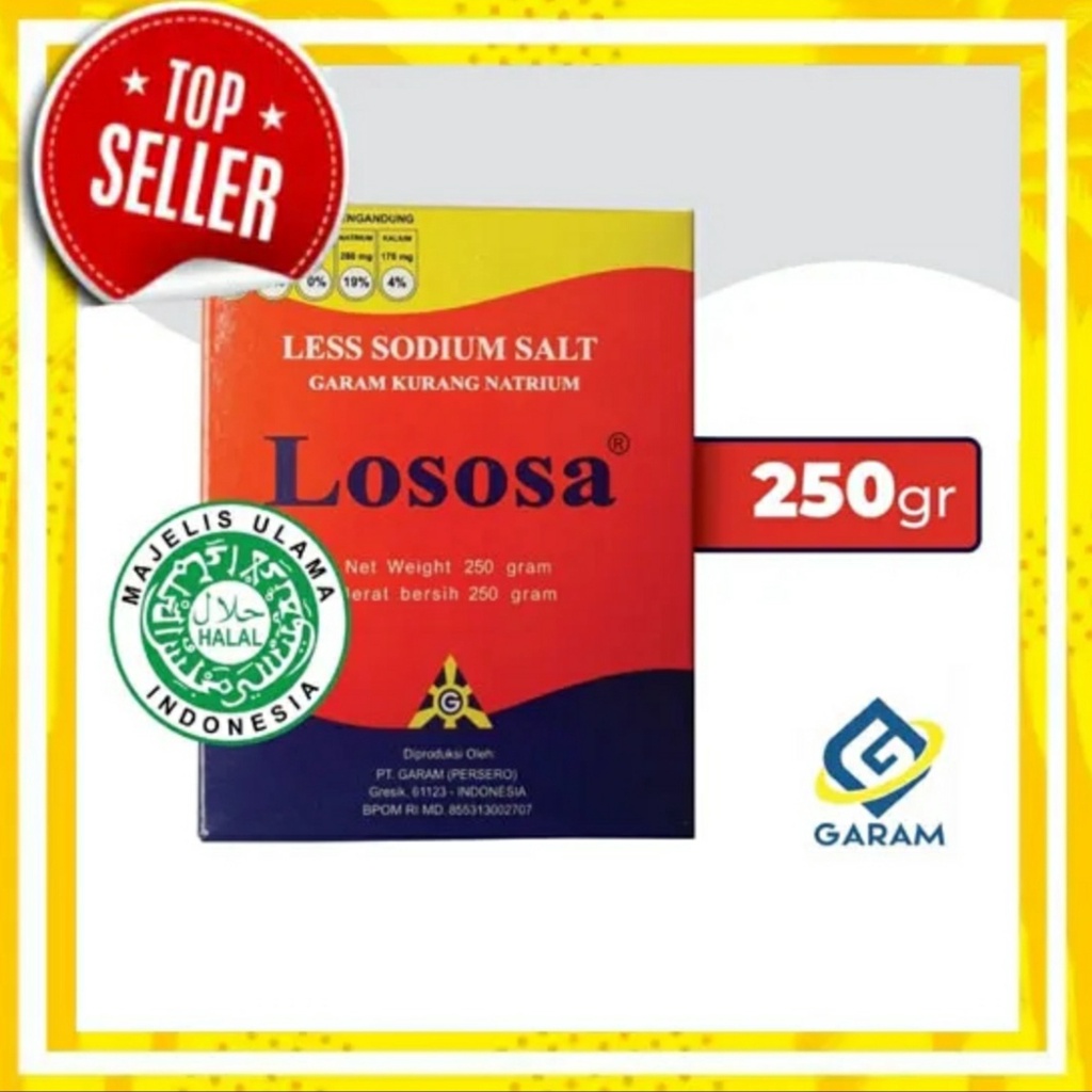 

(TOPSELLER1) Garam Kesehatan Rendah Natrium Garam Lososa 250gram Rendah Sodium Terbaik