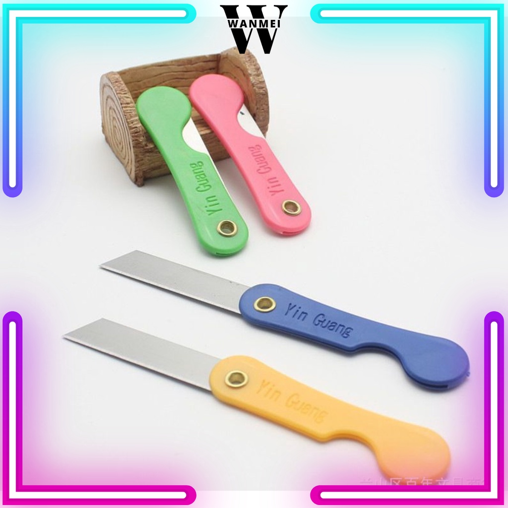 

WM Pisau Cutter Lipat Mini Foldable Knife Kater Kecil Unboxing Paket Super Tajam Alat Bantu Potong Perlengkapan ATK Sekolah