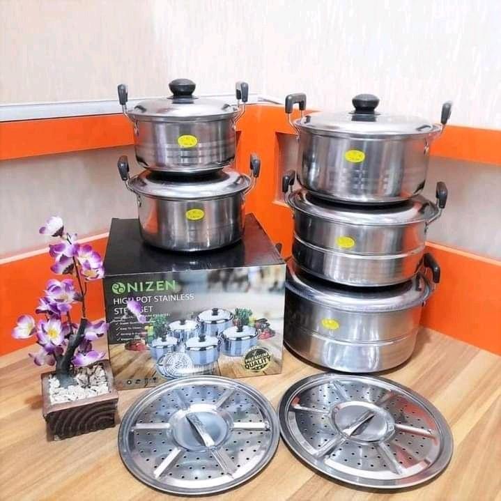 PANCI 5 SUSUN NIZEN HIGH POT STAINLES STELL SET