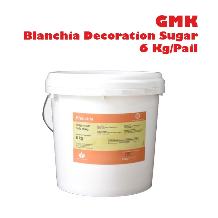 

GMK Blanchia Decoration Sugar Gula dingin 6 Kg / Pail