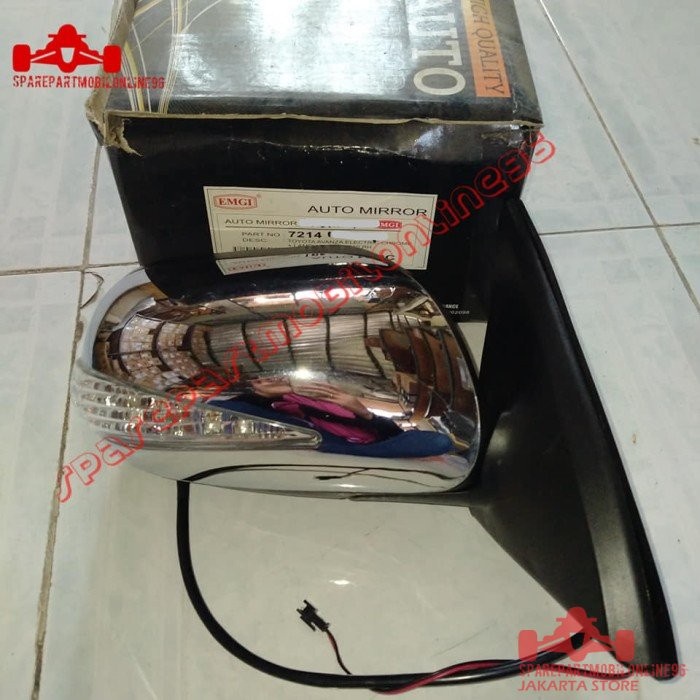 Spion Toyota Avanza 2010 Type S Elektrik Lampu Chrome EMGI 7214 7215