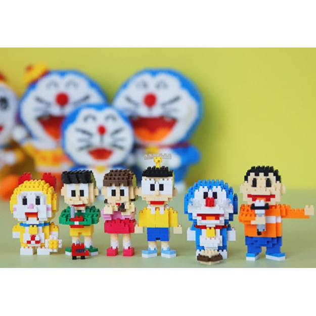 [randomfinds] Doraemon DIY Bricks Mini LegoToys Model Kartun Building Blok Nano Block Kartun Mainan Balok Susun