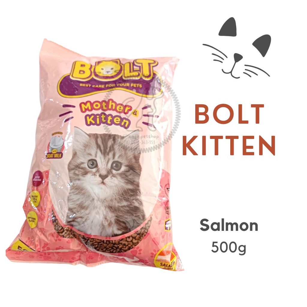 BOLT Kitten Salmon 500g - Cat Food
