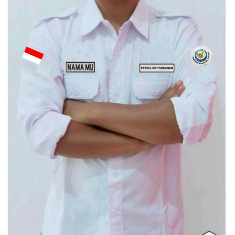 kemeja KKP baju KKP seragam KKP kemeja kementrian kelautan dan perikanan baju kementerian kelautan d