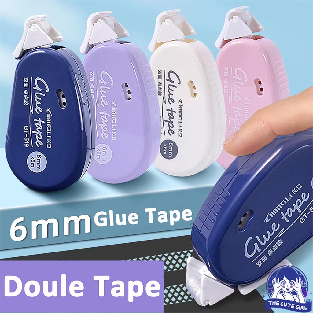 

Double Tape/Pita Perekat Dua Sisi Ukuran 6m X 6mm Untuk Scrapbook - Stazionario