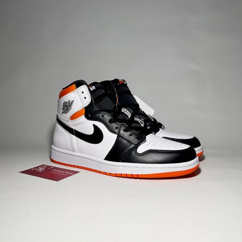 Air Jordan 1 Retro High OG Electro Orange White Black Orange VS