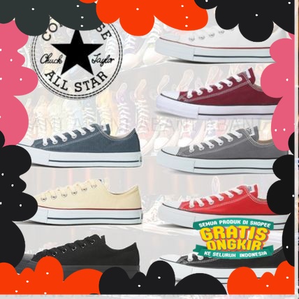 Sneakers Converse All Star Pendek Sepatu Sekolah Allstar Converse Sepatu Canvas Premium Gaya Casual 