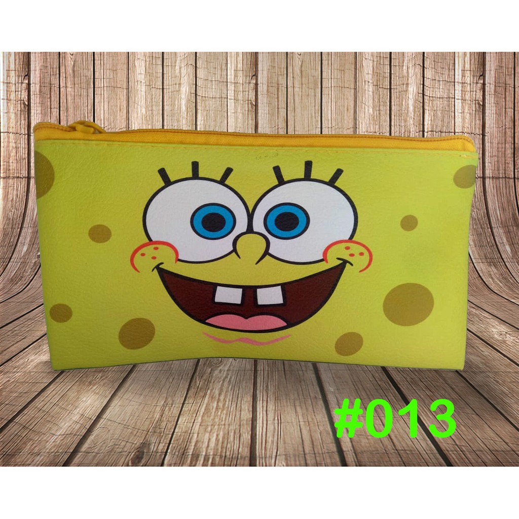 

Buat ultah new Pencil Case Unik Lucu Spongebob Tempat Pensil Kostak Kotak Wadah Dompet Pouch Souvenir Custom Nama