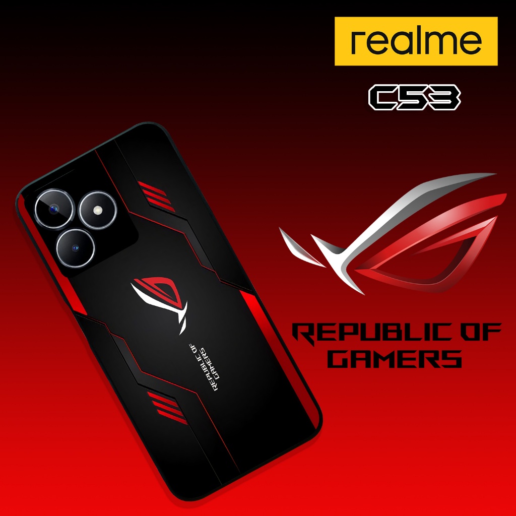[RM205] SOFTCASE Glossy REALME C53 ROG GAMER