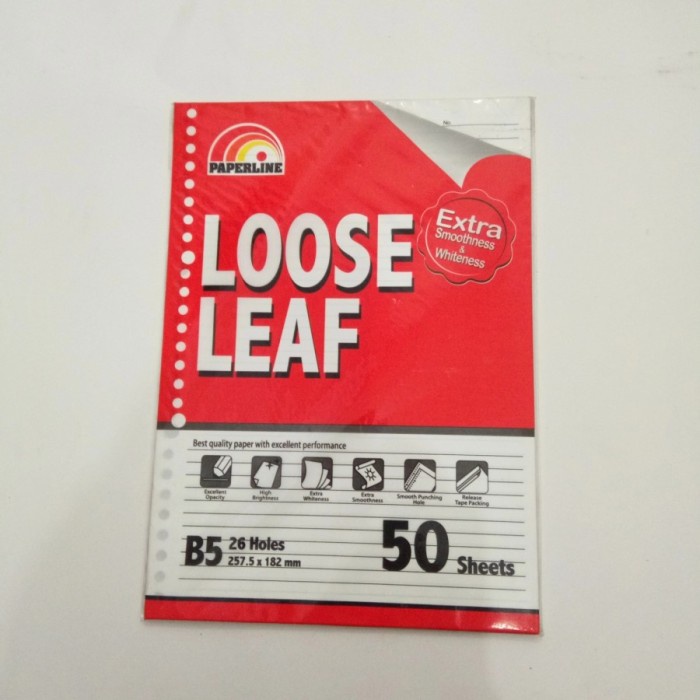 

KERTAS ISI ULANG BINDER PUTIH ATK-ISI BINDER LOOSE LEAF B550JK
