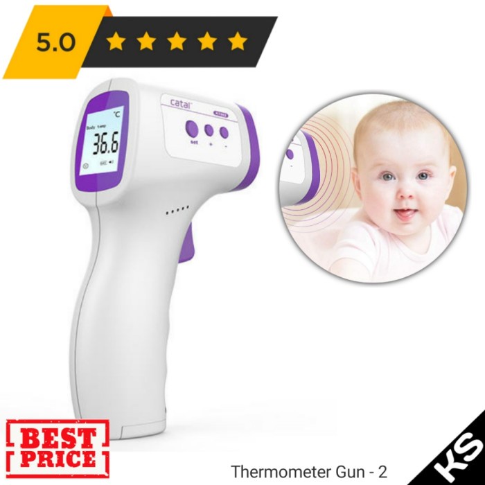 thermometer Gun Non Contact ( Catal / Non Catal ) 32 s.d 42,9 °C