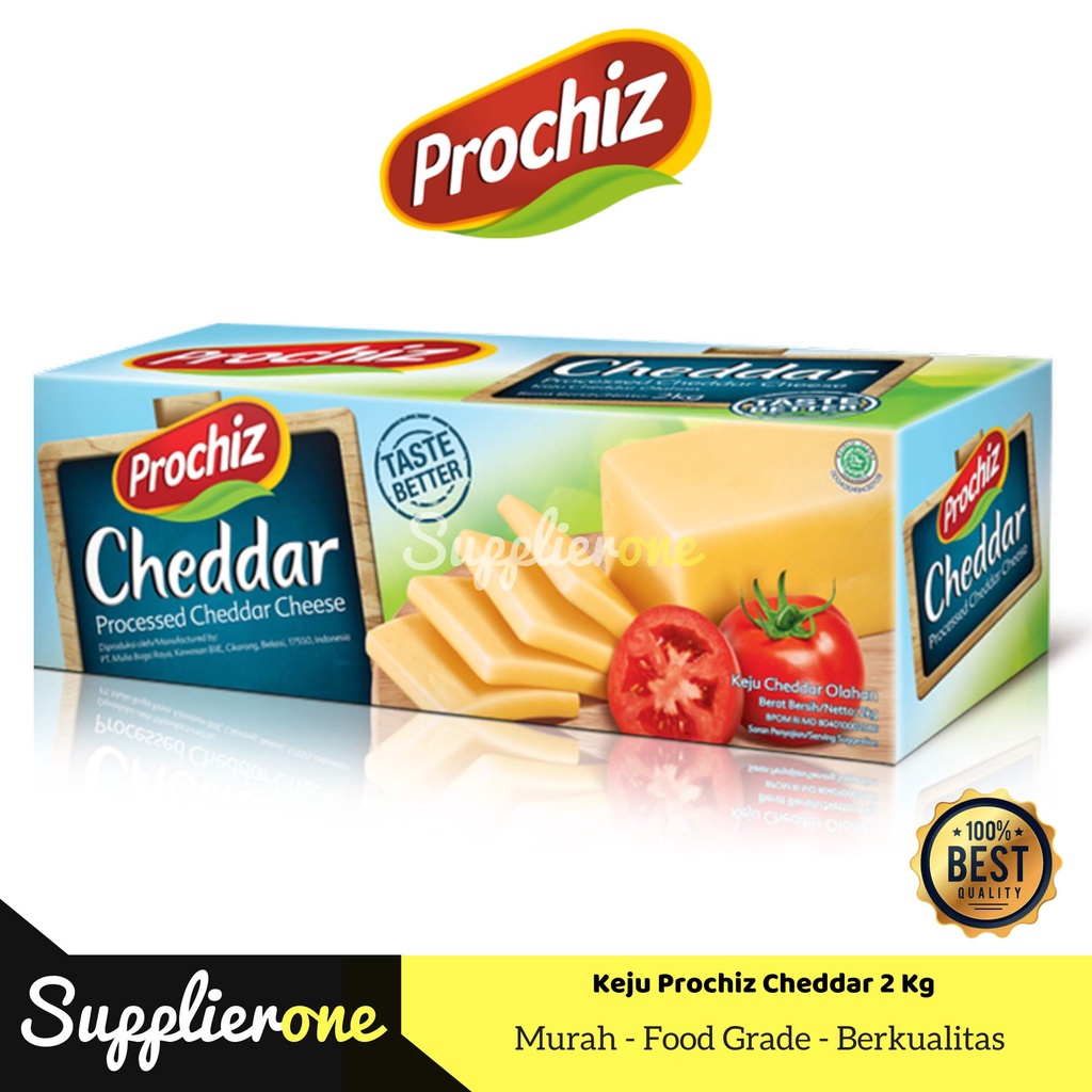 

Prochiz Keju Cheddar 2kg / Keju Cheddar Prochiz / Keju Parut / Keju Serbaguna