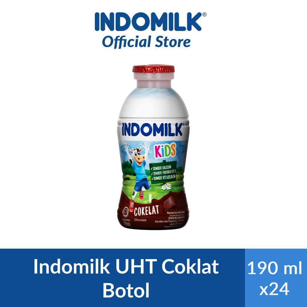 

Indomilk Coklat Botol 190 ml x 24 [1 Karton]