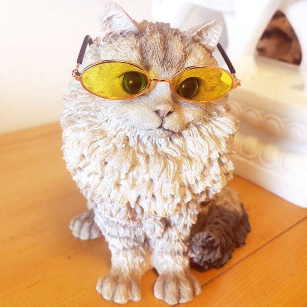 Kacamata Hitam Kucing FISHSTICK 2023kacamata Hitam Anjing Hias Multicolor Perlindungan UV