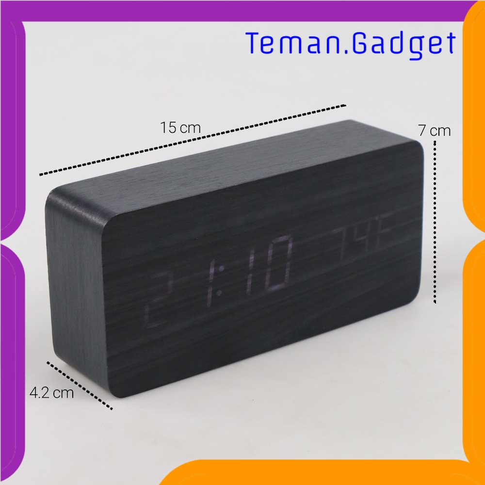 TG -  ART Jam Alarm LED Digital Wood Clock with Temperature