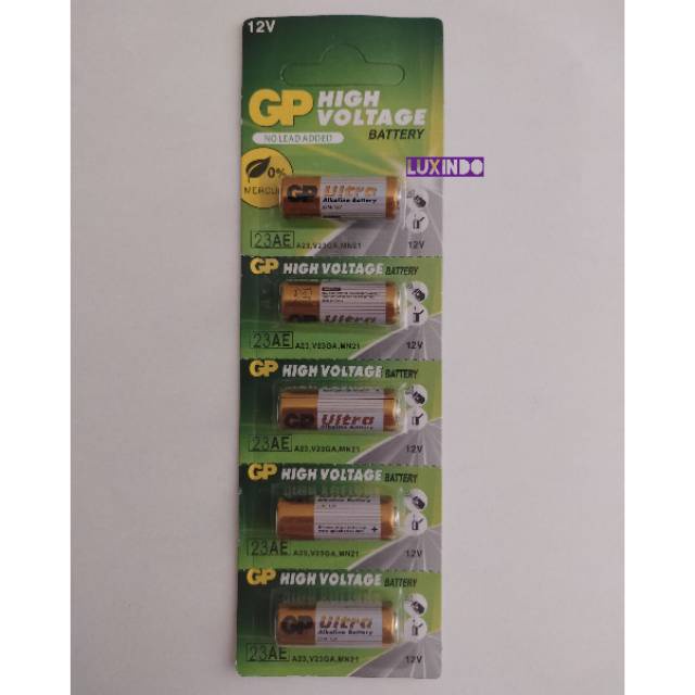 Baterai/Battery/Batere GP 23AE 12V (5 pcs) - Nusa