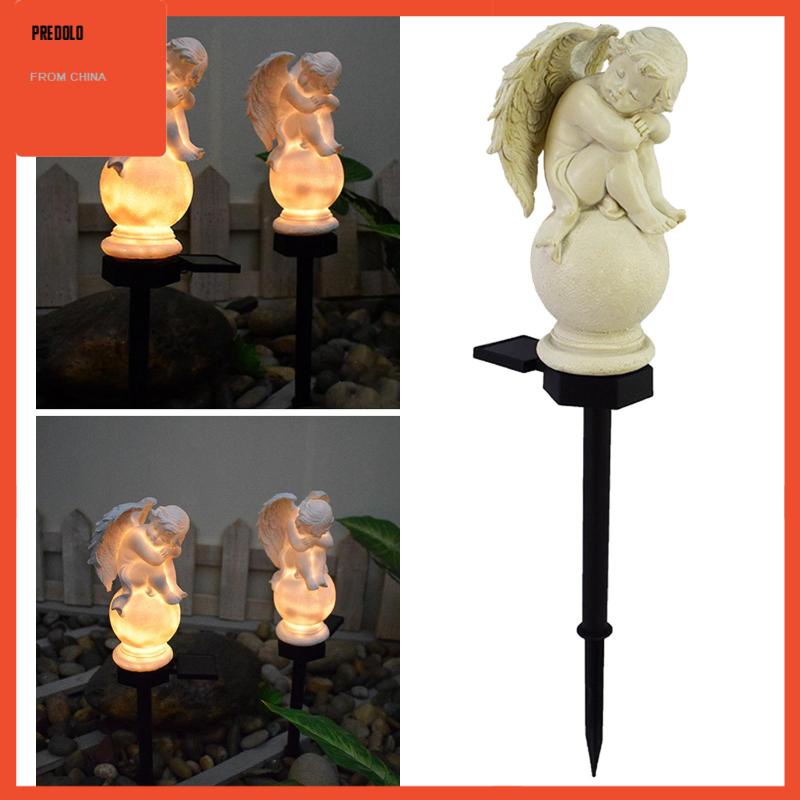 [Predolo] Solar Power Garden Stake Angel Lighting Anti Air Untuk Dekorasi Halaman Belakang